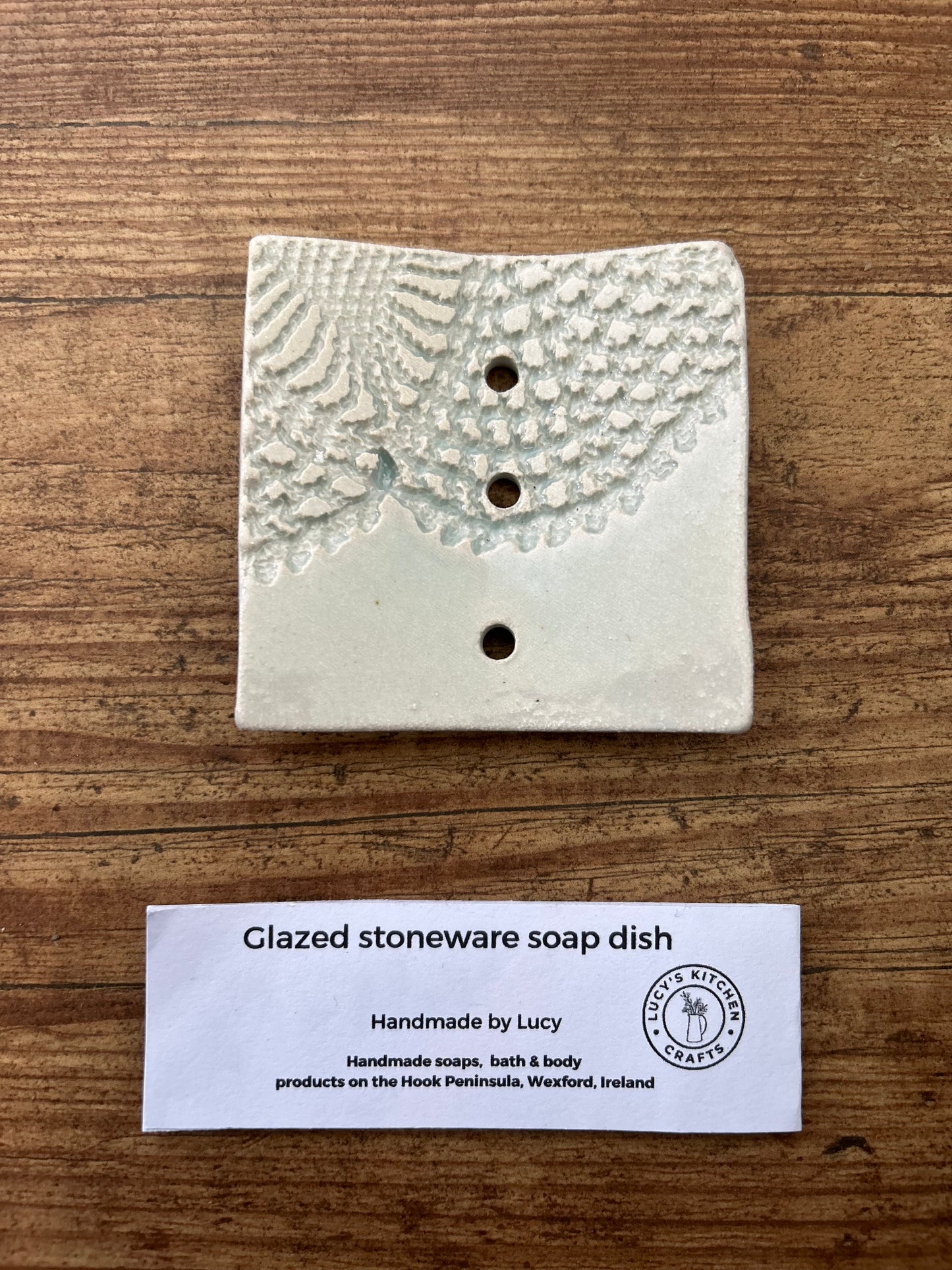 Handmade Stoneware soap dish