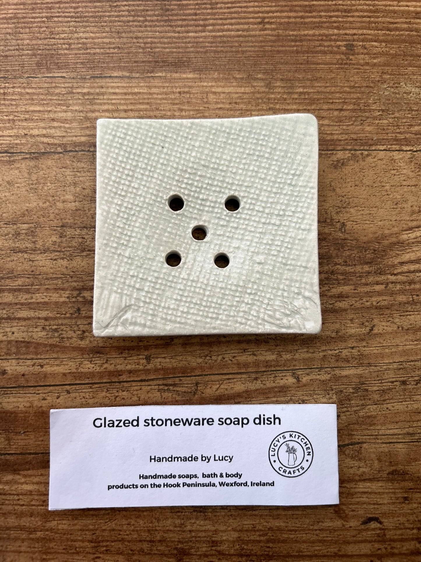 Handmade Stoneware soap dish