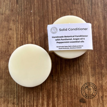 Solid Conditioner Bar with Panthenol, Argan oil & Natural Essential oils