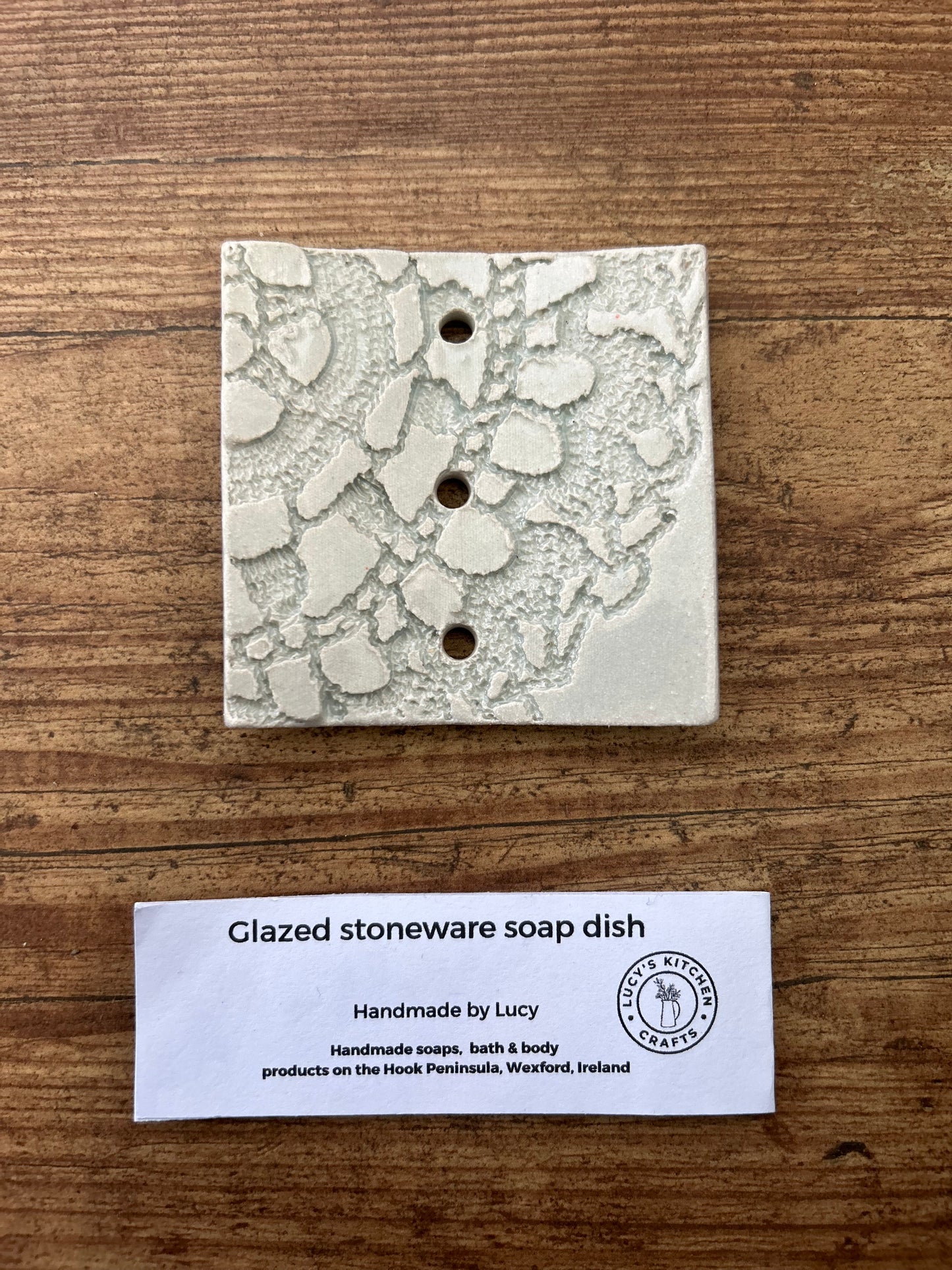 Handmade Stoneware soap dish