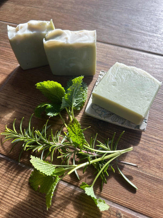 💚 “Rosemary, Mint & Clay Soap” for your hands & body