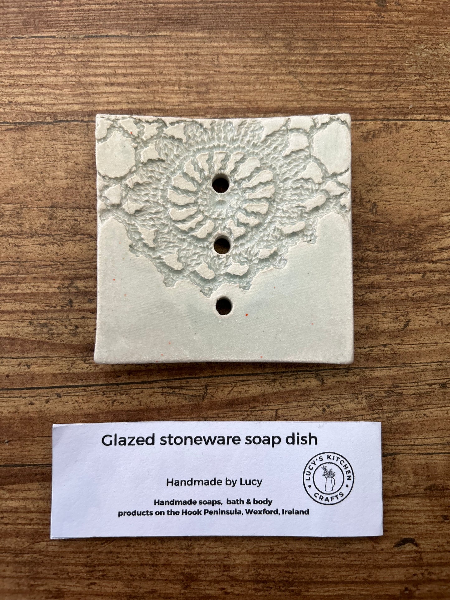 Handmade Stoneware soap dish