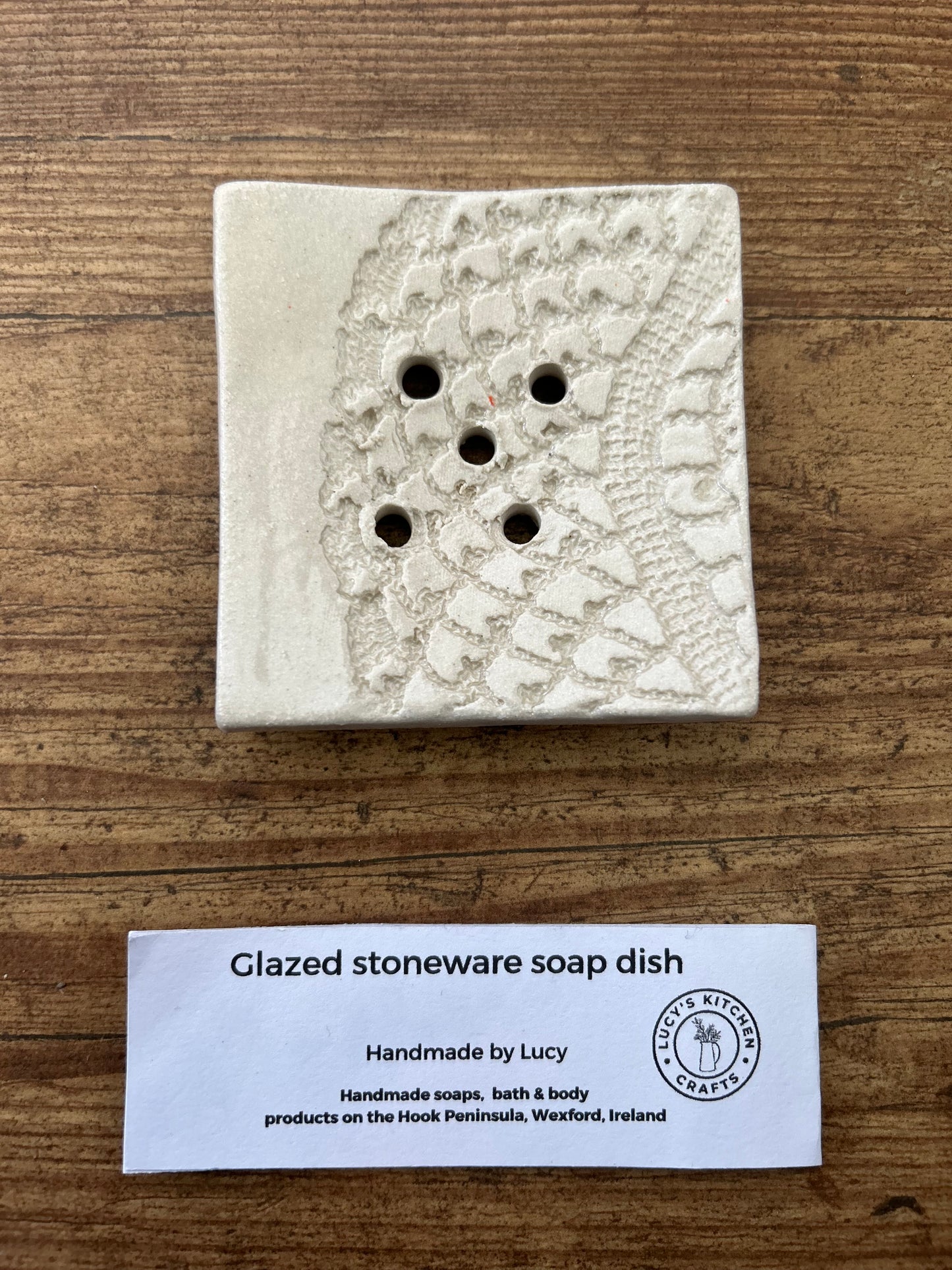 Handmade Stoneware soap dish