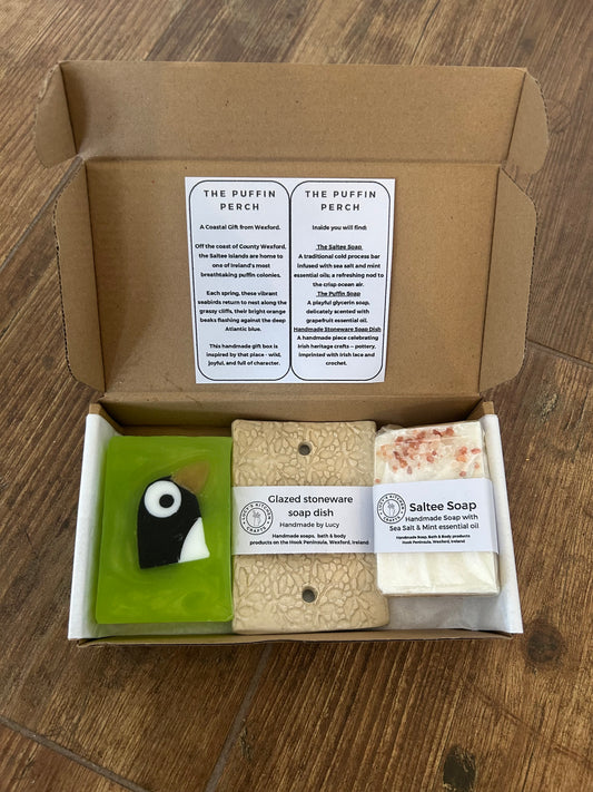 'Puffin Perch' Gift Box - Lucys Kitchen Crafts - Irish handmade soaps